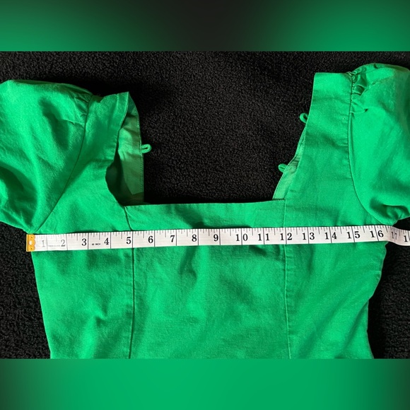 Altar’d State Linen Blend Puff Sleeve mini Dress.  Size Small - Picture 8 of 9